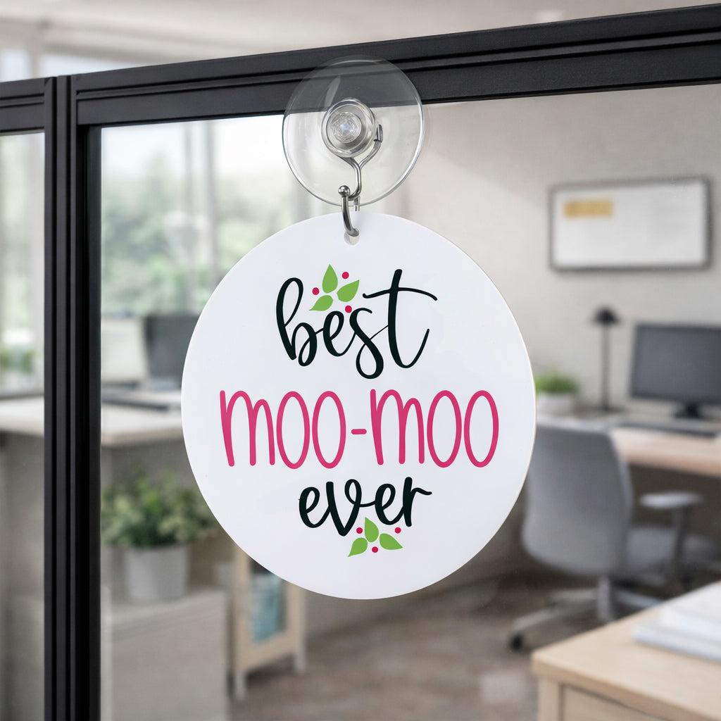 Personalized “Best Moo-Moo Ever” Window Charm