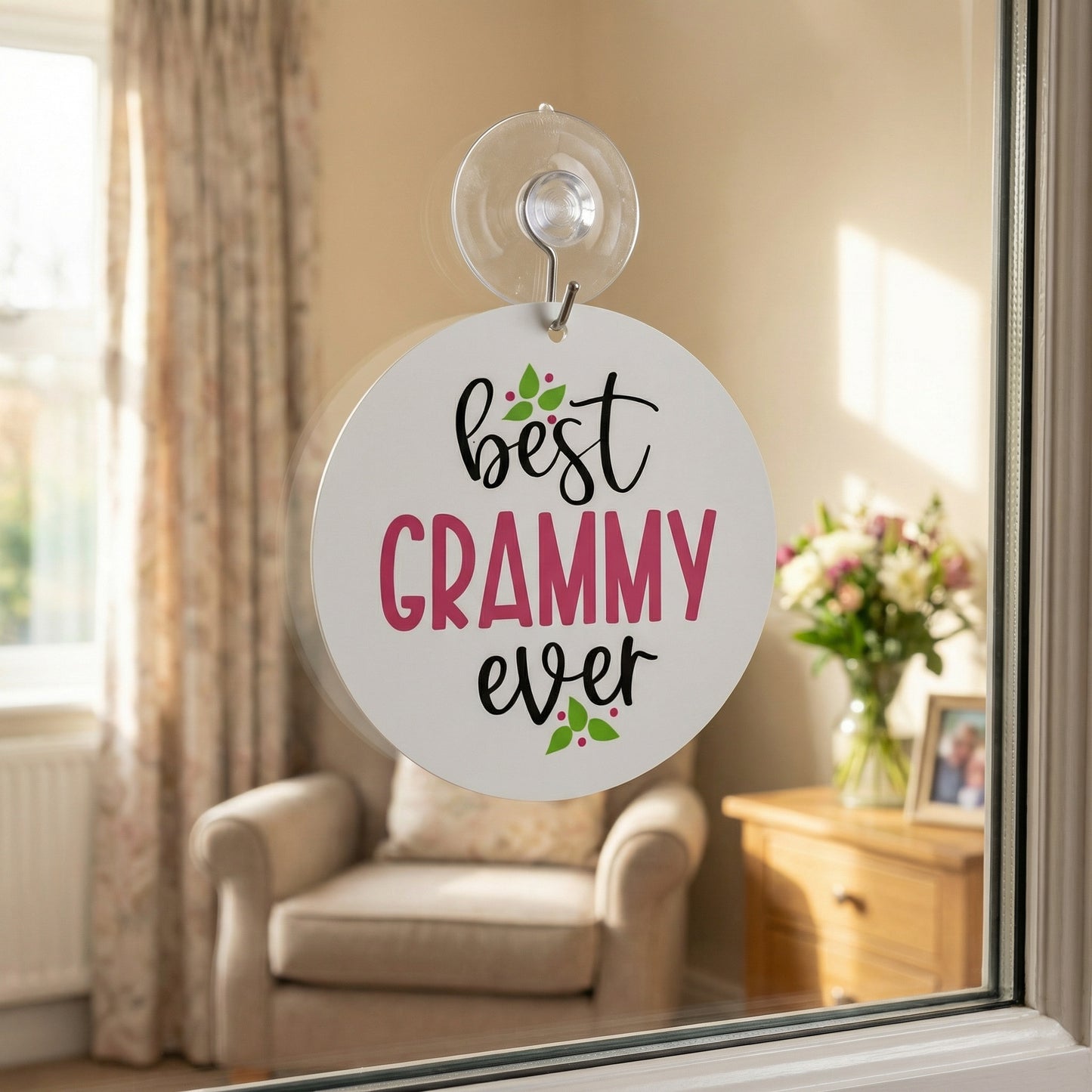 Personalized “Best Grammy Ever” Window Charm