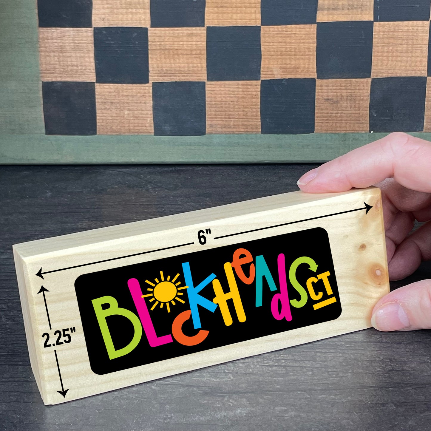 Fuckity Fuck Fuck Fuck — Desktop Sign — Sits on Shelf, Desktop or Counter