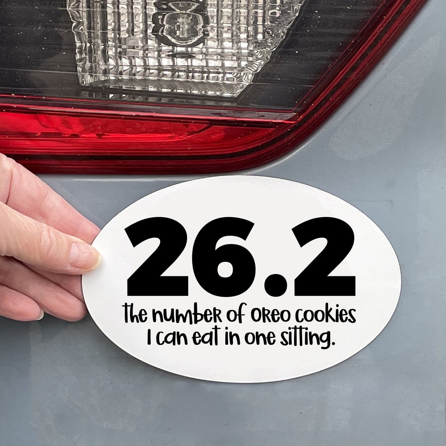 26.2 The Number Of Cookies I can Eat In One Sitting — Sarcastic Car Magnet For Cookie Lovers and Runners, Ships Same Day