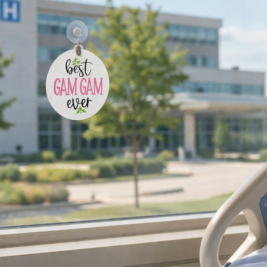 Personalized “Best Gam-Gam Ever” Window Charm
