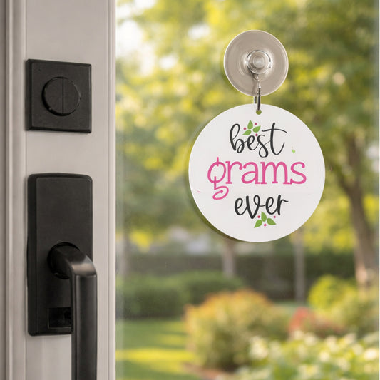 Personalized “Best Grams Ever” Window Charm