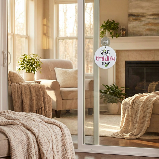 Personalized “Best Grandma Ever” Window Charm