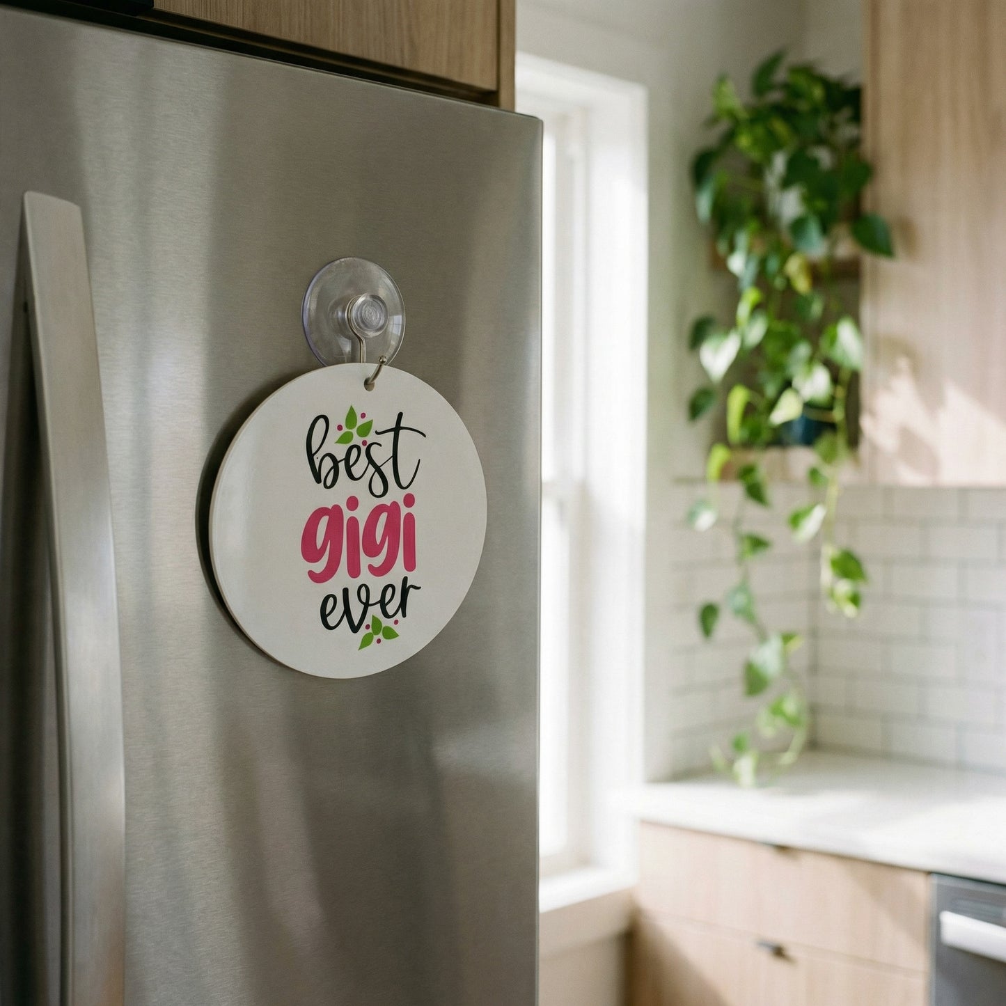 Personalized “Best Gigi Ever” Window Charm