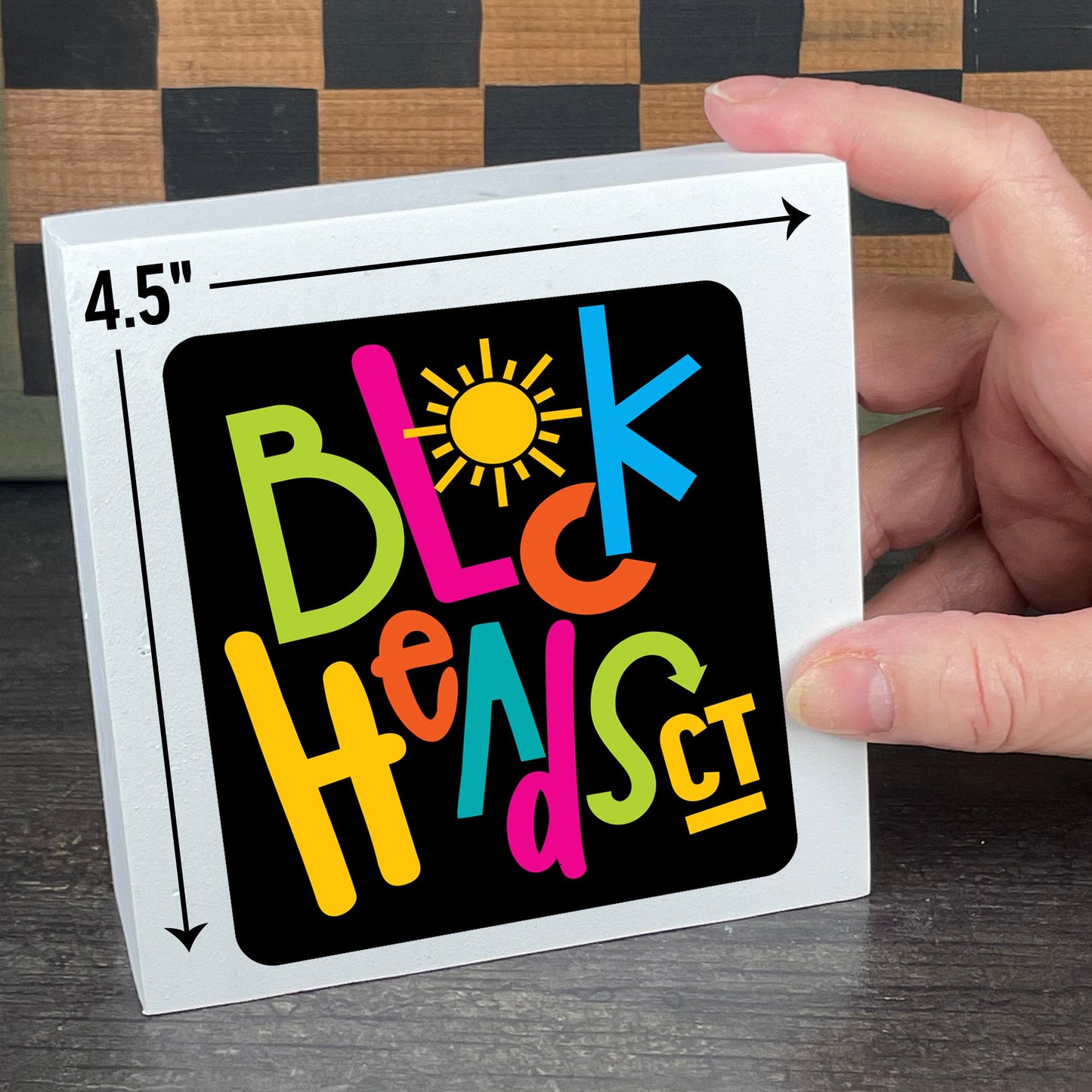 Sleep Well Middle Finger. You've Got A Big Day Tomorrow — Desktop Sign — Sits on Shelf, Desktop or Counter