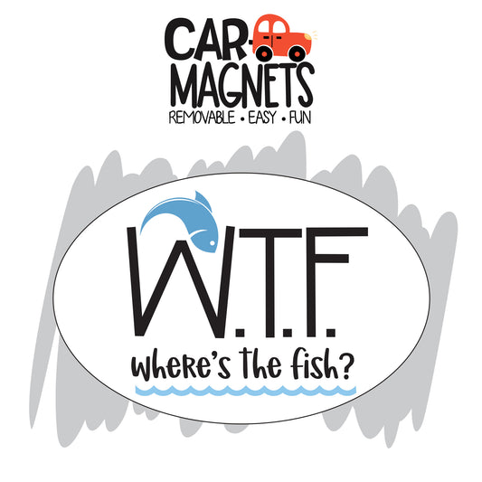 WTF Where's The Fish Desktop Sign